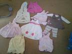 0-3MONTHS BABY girls clothes!!!! i have about 30items...