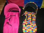 SEAT COVERS and sun hoods for mothercare stroller Im....