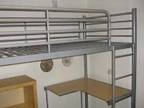 SILVER METAL high bed Good condition silver metal New....