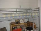 SILVER METAL high bed Good condition silver metal New....