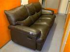 2 BROWN Leather Reclining Sofas 2 Brown Leather....
